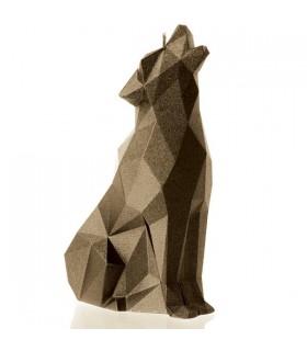 BOUGIE LOUP ORIGAMI BRASS 35H 18X13X6.4 BOUGIE LOUP ORIGAMI BRASS 35H 18X13X6.4