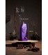 BOUGIE CERCUEIL VIOLET METAL 35H 17X7.5X7
