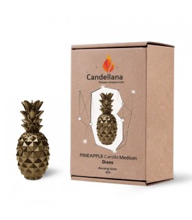 BOUGIE ANANAS BRASS 35H 15X7.5X7.5 C2