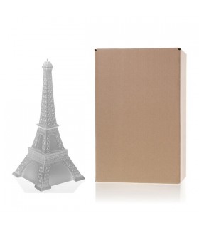 BOUGIE TOUR EIFFEL SILVER 70H 33X14.5X14.5