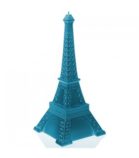 BOUGIE TOUR EIFFEL BLEU METAL 70H 33X14.5X14.5