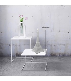 BOUGIE TOUR EIFFEL SILVER 70H 33X14.5X14.5
