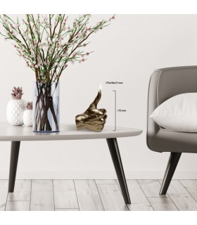 BOUGIE MAIN POUCE BRASS 30H 17.5X13X7 BOUGIE MAIN POUCE BRASS 30H 17.5X13X7