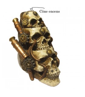 STEAMPUNK 3 CRANES BRULE ENCENS 14X12.2X17 C2 STEAMPUNK 3 CRANES BRULE ENCENS 14X12.2X17 C2