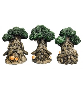 WOODY SAGESSE 8.7X7.7X12.3 SET DE 3 ASS WOODY SAGESSE 8.7X7.7X12.3 SET DE 3 ASS