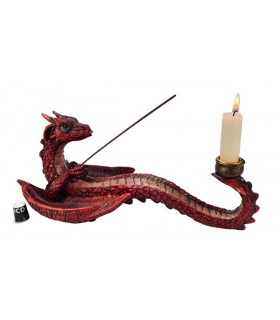 DRAGON PORTE ENCENS ROUGE 33X15.8X14 C2 DRAGON PORTE ENCENS ROUGE 33X15.8X14 C2