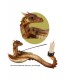 DRAGON PORTE ENCENS JAUNE 33X15.8X14 C2