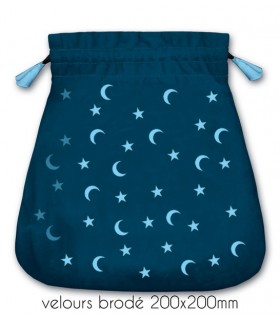 POCHETTE POUR JEU TAROT VELVET "MOON & STARS" POCHETTE POUR JEU TAROT VELVET "MOON & STARS"