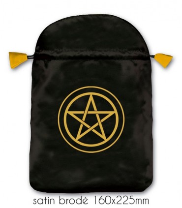 POCHETTE POUR TAROT SATIN "PENTACLE"
