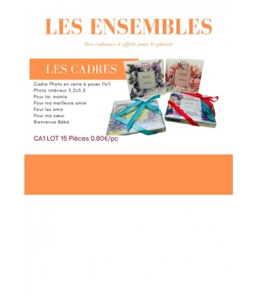 LOT 12 CADRES VERRE 11X11 ASS