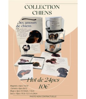 LOT 24 PIECES CHIENS ASS LOT 24 PIECES CHIENS ASS