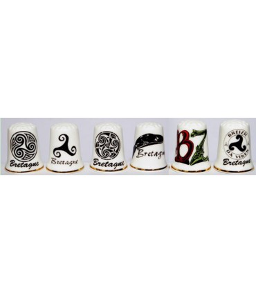 DE BRETAGNE-SYMBOLES BRETONS 12 MODELES ASSORTIS