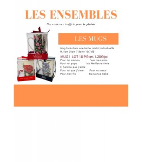 LOT 10 MUGS 10X7X13 ASS LOT 10 MUGS 10X7X13 ASS