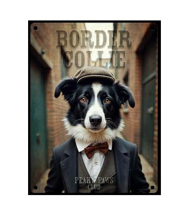 PLAQUE 20X30 BORDER COLLIE C2