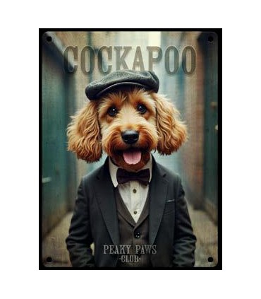 PLAQUE 20X30 COCKAPOO C2