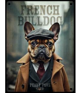 PLAQUE 20X30 BULLDOG FRANCAIS C2