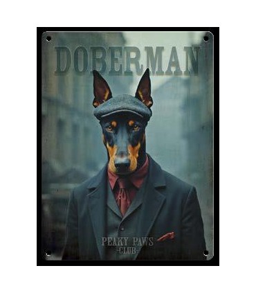 PLAQUE 20X30 DOBERMANN C2