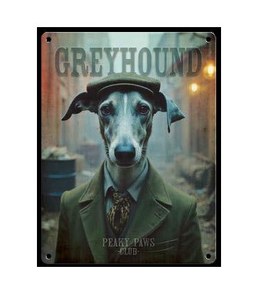 PLAQUE 20X30 LEVRIER GREYHOUND C2