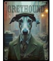 PLAQUE 20X30 LEVRIER GREYHOUND C2