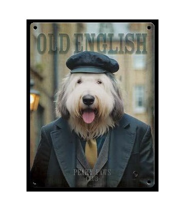 PLAQUE 20X30 OLD ENGLISH BULLDOG C2