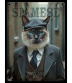 PLAQUE 20X30 CHAT SIAMOIS C2