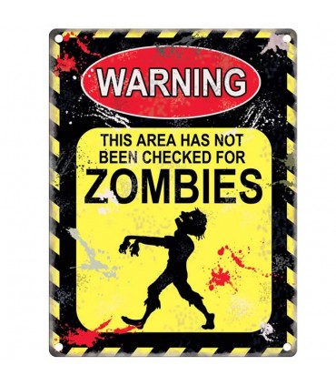 PLAQUE 50X70 ZOMBIES