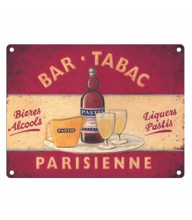 PLAQUE 30X40 BAR TABAC PARISIENNE C2 PLAQUE 30X40 BAR TABAC PARISIENNE C2