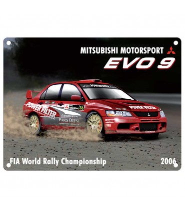 PLAQUE 30X40 MITSUBISHI EVO 9 C2