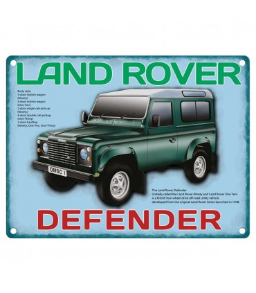PLAQUE 30X40 LAND ROVER DEFENDER C2