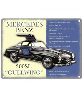 PLAQUE 30X40 MERCEDES GULLWING C2 PLAQUE 30X40 MERCEDES GULLWING C2