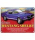 PLAQUE 30X40 MUSTANG SHELBY GT500 C2