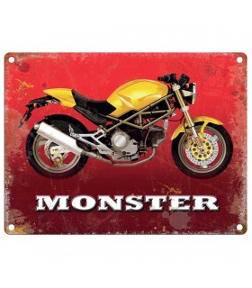 PLAQUE 30X40 MOTO MONSTER C2 PLAQUE 30X40 MOTO MONSTER C2