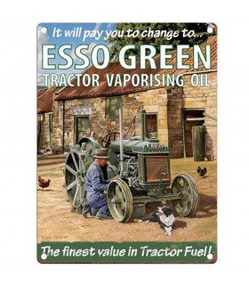 PLAQUE 30X40 ESSO GREEN FINEST C2
