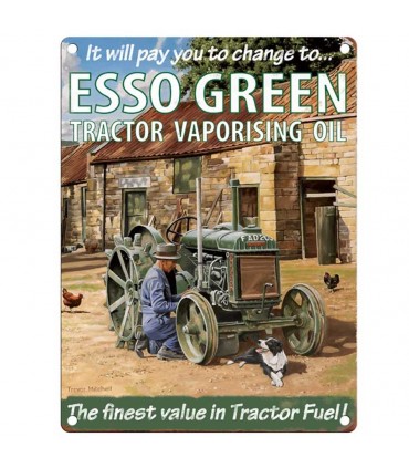 PLAQUE 30X40 ESSO GREEN FINEST C2