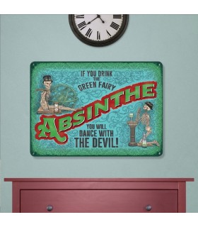 PLAQUE 30X40 ABSINTHE DEVIL C2