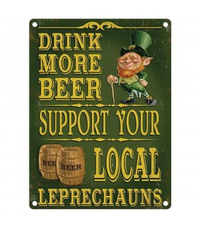 PLAQUE 30X40 DRINK MORE BEER C2 PLAQUE 30X40 DRINK MORE BEER C2