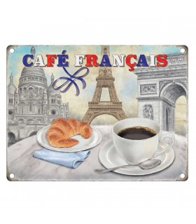 PLAQUE 30X40 CAFE FRANCAIS C2 PLAQUE 30X40 CAFE FRANCAIS C2