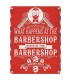 PLAQUE 30X40 BARBER SHOP RULES C2