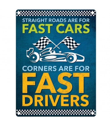 PLAQUE 30X40 FAST DRIVERS C2