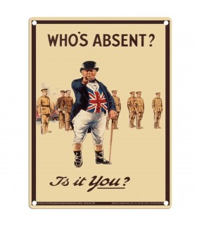 PLAQUE 30X40 WHOSE ABSENT C2 PLAQUE 30X40 WHOSE ABSENT C2