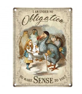 PLAQUE 30X40 I AM UNDER NO OBLIGATION C2 PLAQUE 30X40 I AM UNDER NO OBLIGATION C2