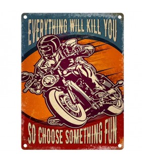 PLAQUE 30X40 EVERYTHING WILL KILL YOU C2