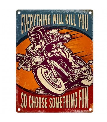 PLAQUE 30X40 EVERYTHING WILL KILL YOU C2