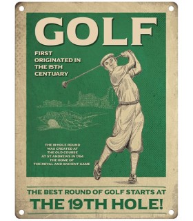 PLAQUE 30X40 GOLF MASCULIN C2