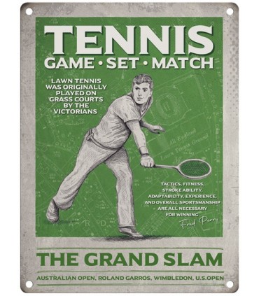 PLAQUE 30X40 TENNIS MASCULIN C2