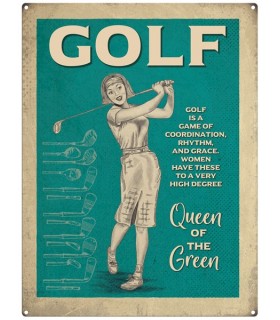 PLAQUE 30X40 GOLF FEMININ C2