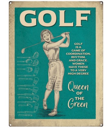 PLAQUE 30X40 GOLF FEMININ C2