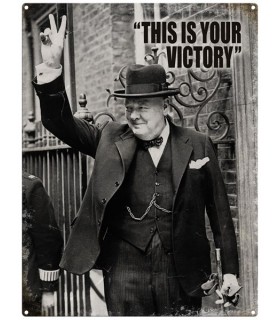 PLAQUE 30X40 CHURCHILL YOUR VICTORY C2