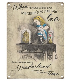 PLAQUE 30X40 CLOCK STRIKES HEAVY C2