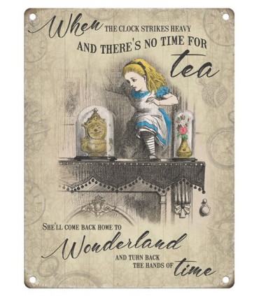 PLAQUE 30X40 CLOCK STRIKES HEAVY C2